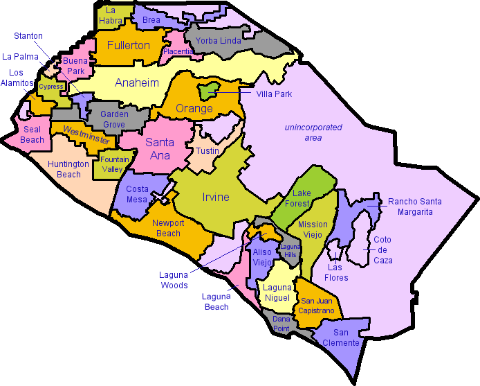 San Diego, Los Angeles, and Orange County 